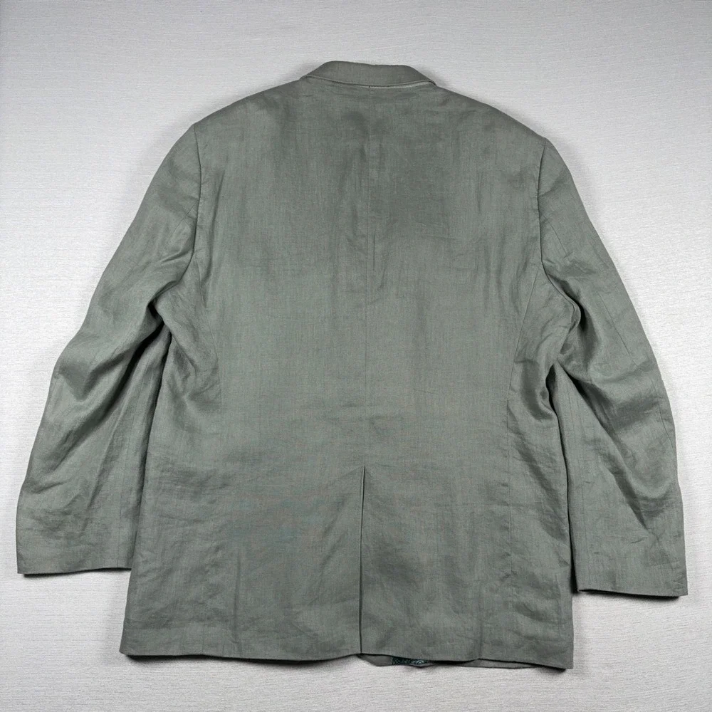 Lauren Ralph Lauren Linen Blazer Mens Size 50L Green Single Vented
